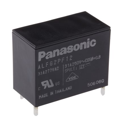 Panasonic Monostabiles Relais, Printrelais 1-poliger Schließer 31A 12V Dc Spule / 1.4W