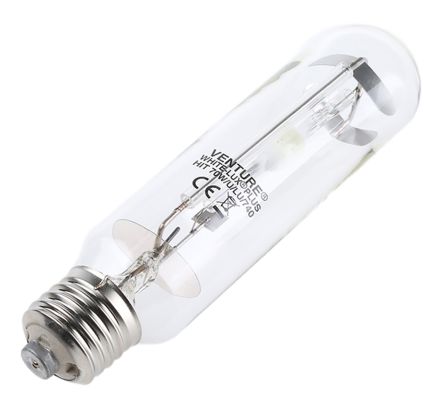 70 W T38 Clear Metal Halide Lamp, ES/E27 Tubular Enclosed Fitting, 5300 lm, 15000h