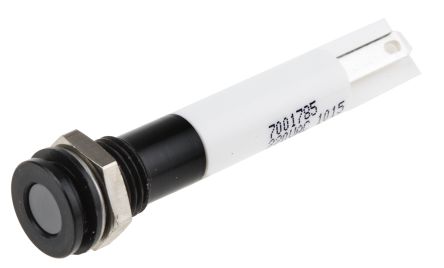 RS PRO LED Schalttafel-Anzeigelampe Weiß 220V Ac, Montage-Ø 8mm, Lötanschluss