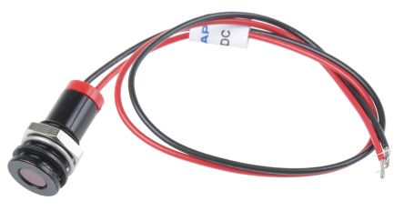 RS PRO LED Schalttafel-Anzeigelampe Rot 2V Dc, Montage-Ø 8mm, Leiter