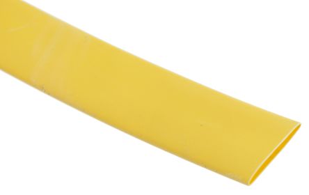 RS PRO Wärmeschrumpfschlauch, Polyolefin Gelb, Ø 9.5mm Schrumpfrate 2:1, Länge 6m