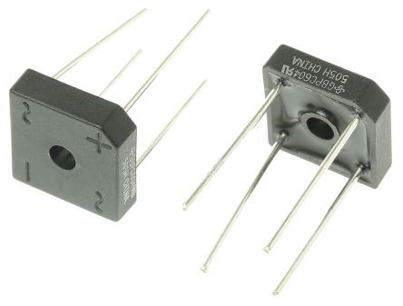 Vishay Bridge Rectifier, 6A, 400V, 4-Pin