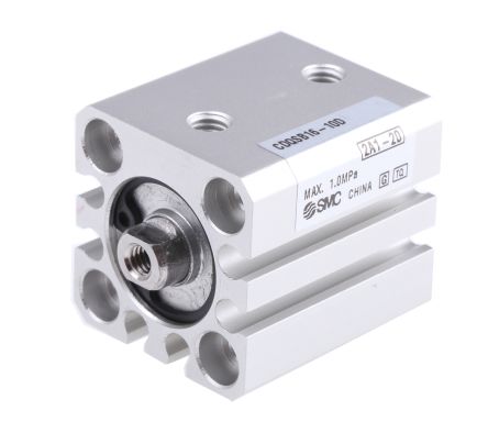 SMC Cilindro Compacto Neumático, CDQSB16-10D, Doble Acción