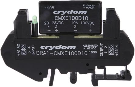 Sensata / Crydom DRA Halbleiter-Interfacerelais, 8 A Max., DIN-Schienen 20 Vdc Min. 100 V Dc Max. / 28 V Dc Max. 12mA DC
