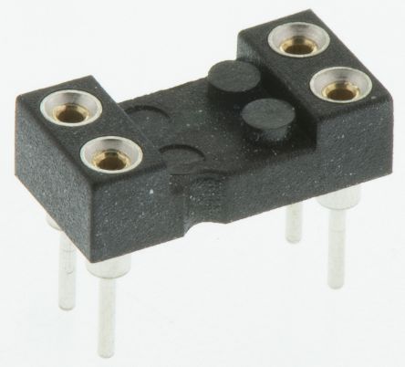Preci-Dip DIL-Sockel, 4-Pin Durchsteck Gedreht Vergoldet, Raster 2.54mm Offene Bauform