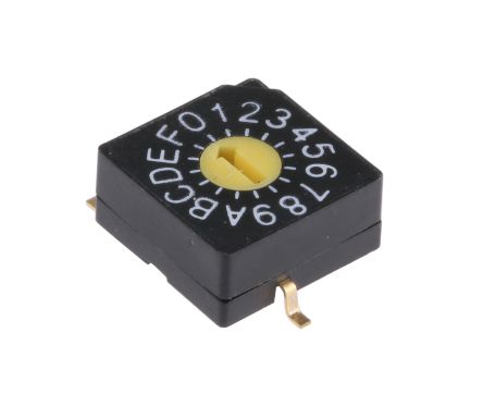 KNITTER-SWITCH DIP-Schalter Drehschalter 16-stellig, Kontakte Vergoldet 30 MA @ 15 V Dc, Bis +75°C
