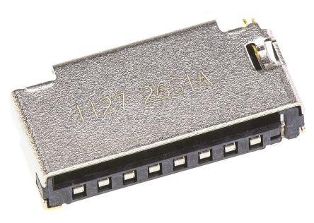 Molex Connecteur De Carte Mémoire Angle Droit, Montage En Surface, MicroSD, Raccordement A Souder