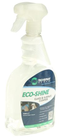 Techspray Detergente Per Vetri ECO-SHINE, Bottiglia Da 950 Ml, Solvente, Per Vetro