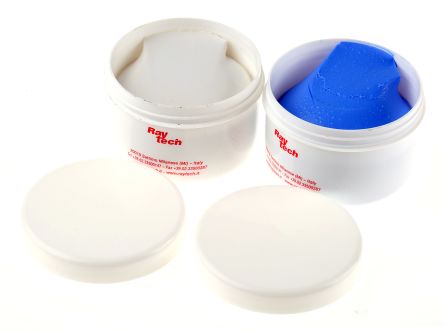 Raytech Adhesivo De Contacto SKY PLAST De Color Azul, Encapsulado De 250 G, Curado En 5 Min.