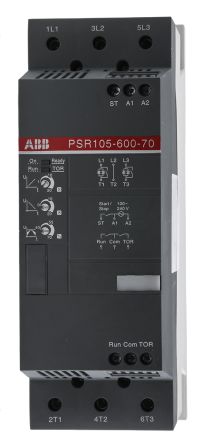 ABB, 3相 软启动器 PSR 系列, 额定功率55 kW