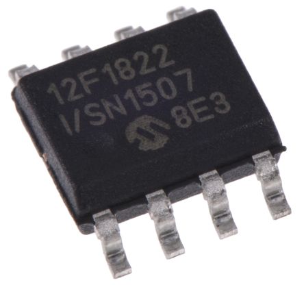 Microchip Microcontrolador PIC12F1822-I/SN, Núcleo PIC De 8bit, RAM 128 B, 32MHZ, SOIC N De 8 Pines