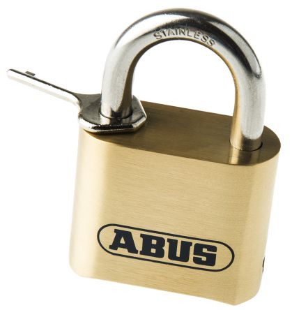 ABUS Lucchetto Con Chiave Per Uso Interno Ed Esterno, In, Anello Da 8mm, L. 25mm, Col Ottone