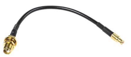 RF Solutions Câble Coaxial, RG174/U, SMA, / MCX, 100mm, Noir