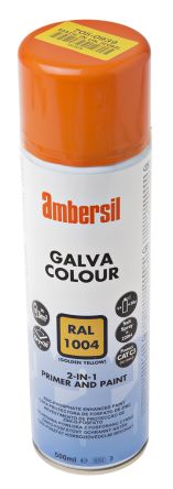 Ambersil 500ml Yellow Satin Spray Paint