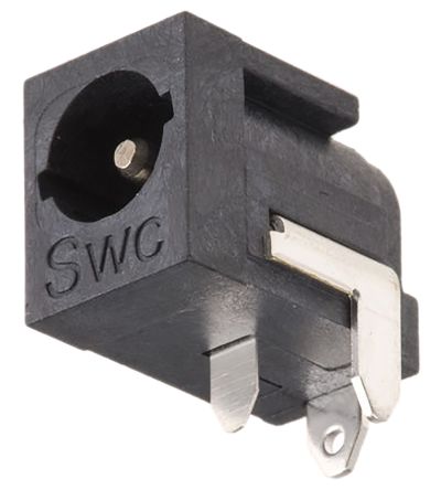 Switchcraft DC Buchse Vernickelt / 5.0A X 9.4mm, Tafelmontage