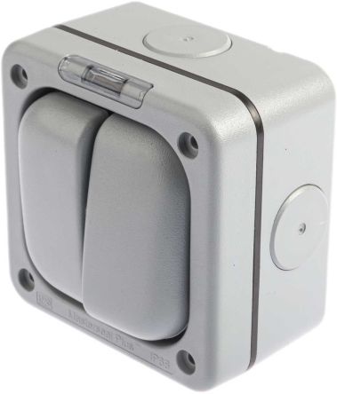 K56402GRY MK Electric | Grey 10 A Flush Mount Rocker Light Switch Grey ...