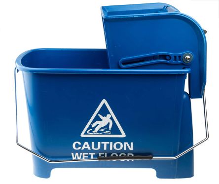 RS PRO 20L Plastic Blue Mop Bucket With Handle