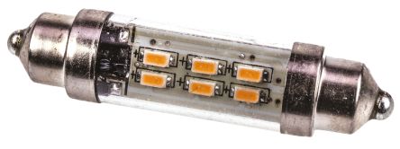 JKL Components Bombilla LED Para Coche, Tipo Festoon, 12 V, Blanco Cálido, 36 Lm