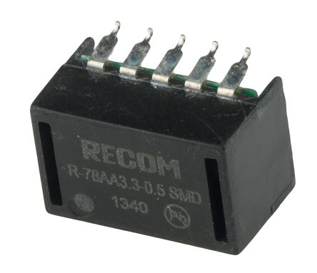 Recom R-78AA-0.5 Schaltregler, Eingang 4.75 → 32V Dc / Ausgang 3.3V Dc, 1 Ausg., 1.65W, 500mA, Oberflächenmontage