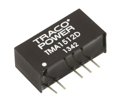 TRACOPOWER TMA DC/DC-Wandler 1W 15 V Dc IN, ±12V Dc OUT / ±40mA 1kV Dc Isoliert