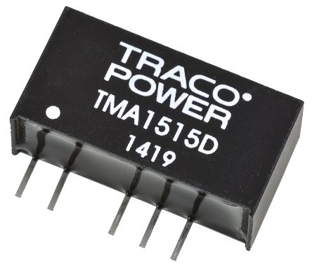 TRACOPOWER TMA DC/DC-Wandler 1W 15 V Dc IN, ±15V Dc OUT / ±35mA 1kV Dc Isoliert