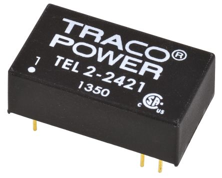 TRACOPOWER TEL 2 DC/DC-Wandler 2W 24 V Dc IN, ±5V Dc OUT / ±200mA 1.5kV Dc Isoliert