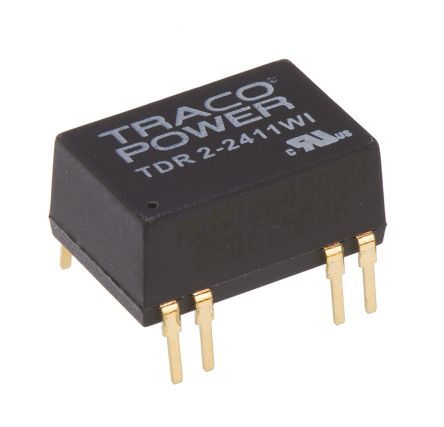 TRACOPOWER TDR 2WI DC/DC-Wandler 2W 24 V Dc IN, 5V Dc OUT / 400mA 1.5kV Dc Isoliert