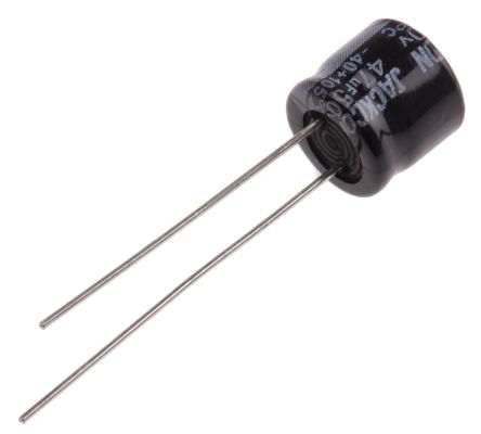 RS PRO 47μF Aluminium Electrolytic Capacitor 50V Dc, Radial, Through Hole