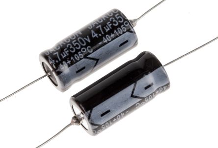 RS PRO, THT Aluminium-Elektrolyt Kondensator 4.7μF ±20% / 350V Dc, Ø 10mm X 21mm X 21mm, Bis 105°C