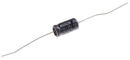 RS PRO 100μF Aluminium Electrolytic Capacitor 35V Dc, Axial, Through Hole