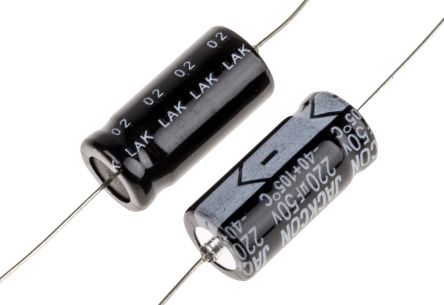 RS PRO, THT Aluminium-Elektrolyt Kondensator 220μF ±20% / 50V Dc, Ø 10mm X 20mm X 20mm, Bis 105°C