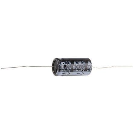 RS PRO 1000μF Aluminium Electrolytic Capacitor 35V Dc, Axial, Through Hole