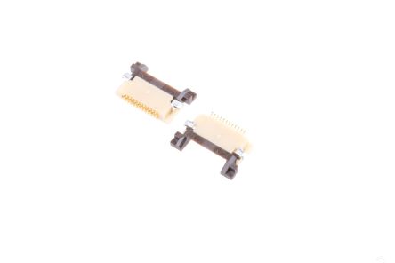 Hirose FH12, SMD FPC-Steckverbinder, Buchse, 12-polig / 1-reihig, Raster 0.5mm Lötanschluss