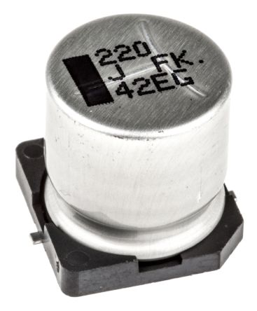 Panasonic Condensateur Série FK SMD, Aluminium électrolytique 220μF, 63V C.c.