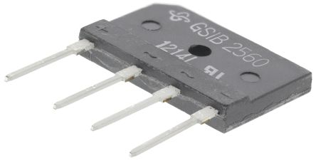 Vishay Brückengleichrichter, 1-phasig 3.5A 600V THT 1V GSIB-5S 4-Pin 10μA