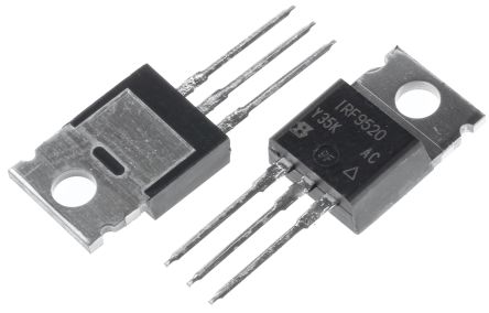 Vishay MOSFET Canal P, TO-220AB 6.8 A 100 V, 3 Broches