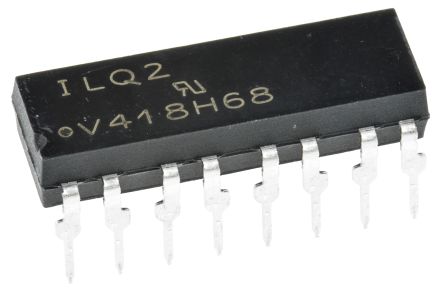Vishay Optocoupleur Traversant 4 Voies, Sortie Transistor 100 %