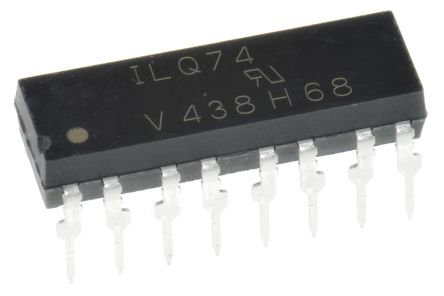 Vishay THT Quad Optokoppler DC-In / Transistor-Out, 16-Pin PDIP, Isolation 5300 V Ac
