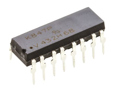 Vishay THT Quad Optokoppler DC-In / Transistor-Out, 16-Pin DIP, Isolation 5 KV Eff
