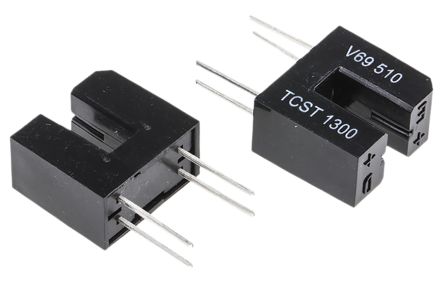 Vishay THT Phototransistor Gabel-Lichtschranke, Anstieg 10μs / Fallzeit 8μs, 4-Pin