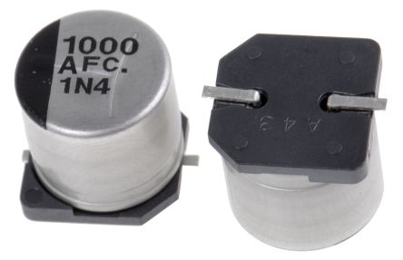 Panasonic, SMD Elektrolyt Kondensator 1000μF ±20% / 10V Dc, Ø 10mm X 10.2mm, Bis 105°C