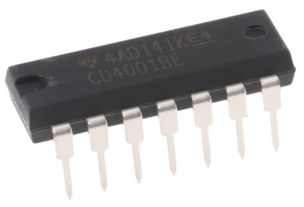 Texas Instruments Logikgatter, 4-Elem., NOR, 4000, 4.2mA, 14-Pin, PDIP, 2