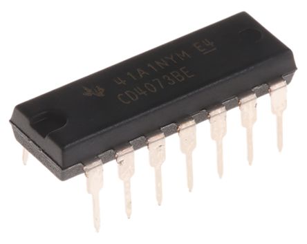 Texas Instruments Logikgatter, 3-Elem., AND, 4000, 4.2mA, 14-Pin, PDIP, 3