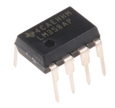 Texas Instruments LM358AP, Precision, Op Amp, 700kHz, 5 → 28 V, 8-Pin PDIP