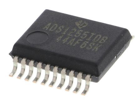 Texas Instruments 24-Bit ADC ADS1255IDBT Dual, 30ksps SSOP, 20-Pin