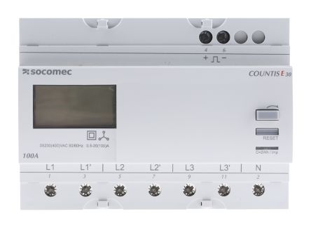 Socomec能量计, LCD, Countis E30系列, 7位