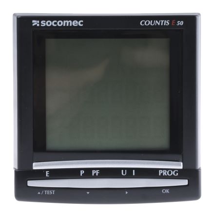 Socomec Countis E50 LCD Digital Power Meter, 92mm x 92mm, 3 Phase