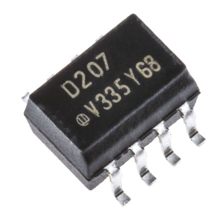 Vishay SMD Dual Optokoppler DC-In / Transistor-Out, 8-Pin SOIC, Isolation 4000 V Ac