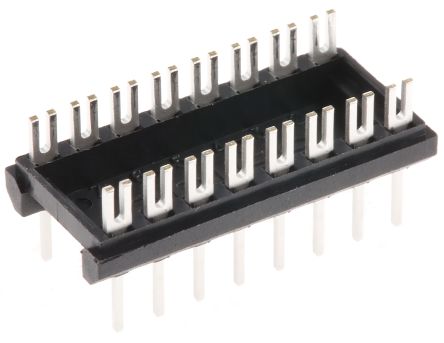 Pack of 100 Aries Electronics IC & Component Sockets STRIP LINE 2 PINS COINED CONTACT, 