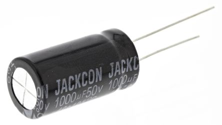 RS PRO 1000μF Aluminium Electrolytic Capacitor 50V Dc, Radial, Through Hole